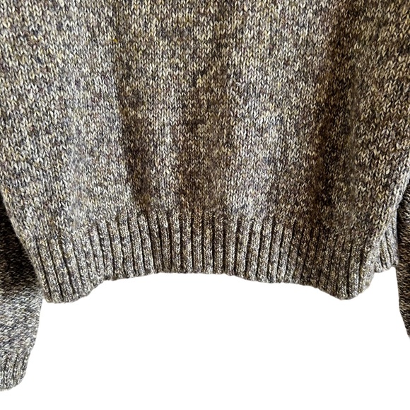 Simon's Cable Knit Medium Tweed Crewneck Sweater - Picture 6 of 8